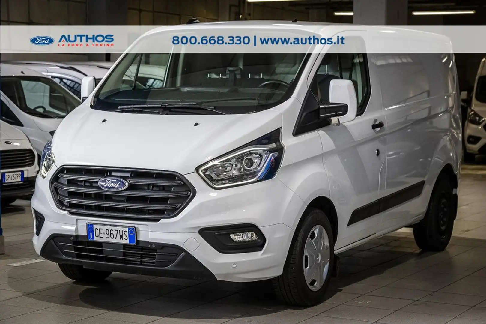 Ford Transit Custom 320 2.0 tdci 130cv Trend L1H1 E6.2 Bianco - 2