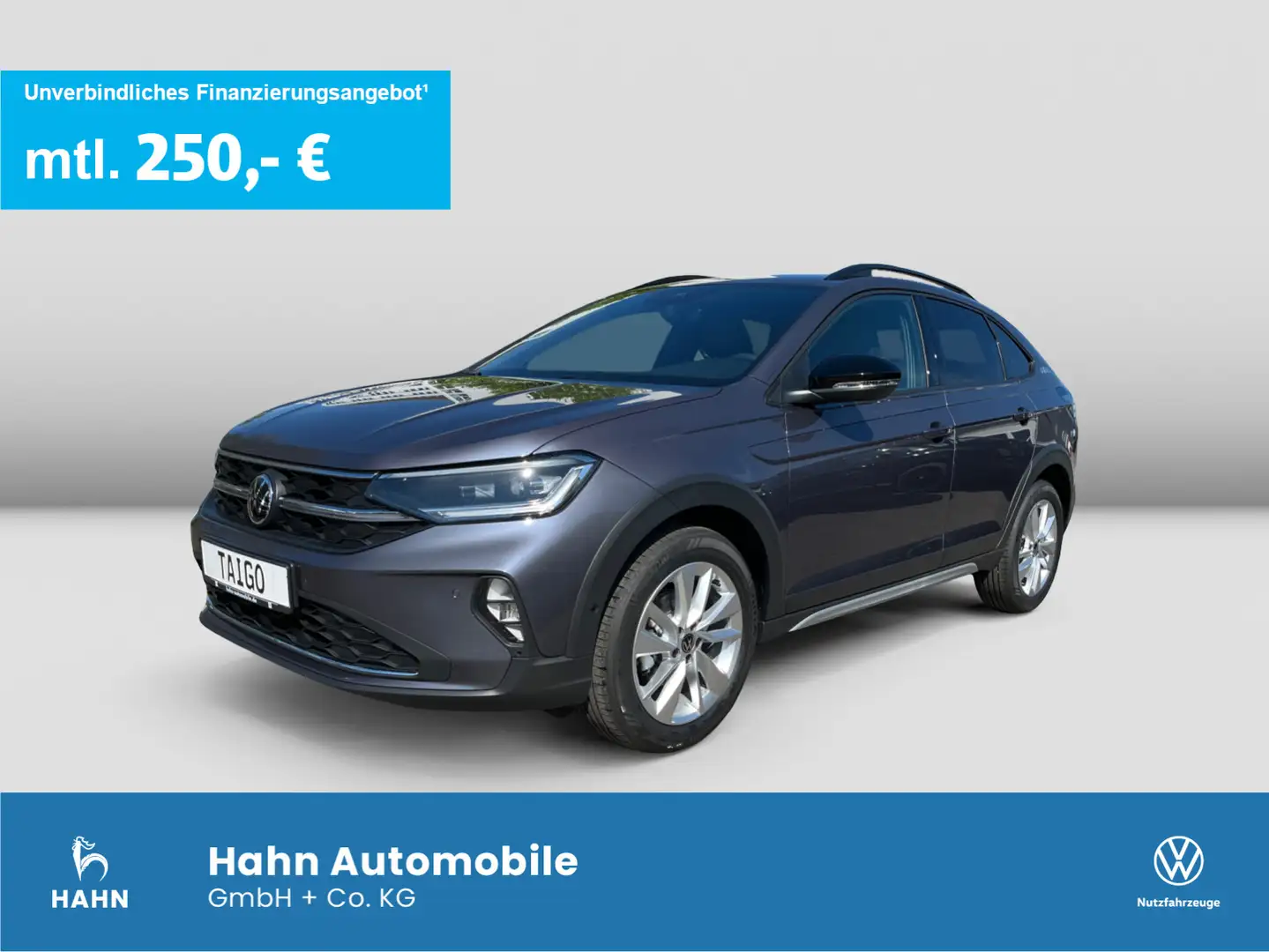 Volkswagen Taigo GOAL1,0TSI 116 PS DSG KAMERA NAVI LED 8-Fa Grau - 1