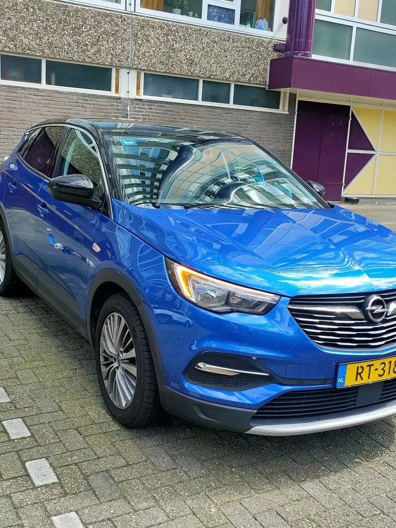 Opel Grandland X 1.2 Turbo Bns Exec. Modrá - 1