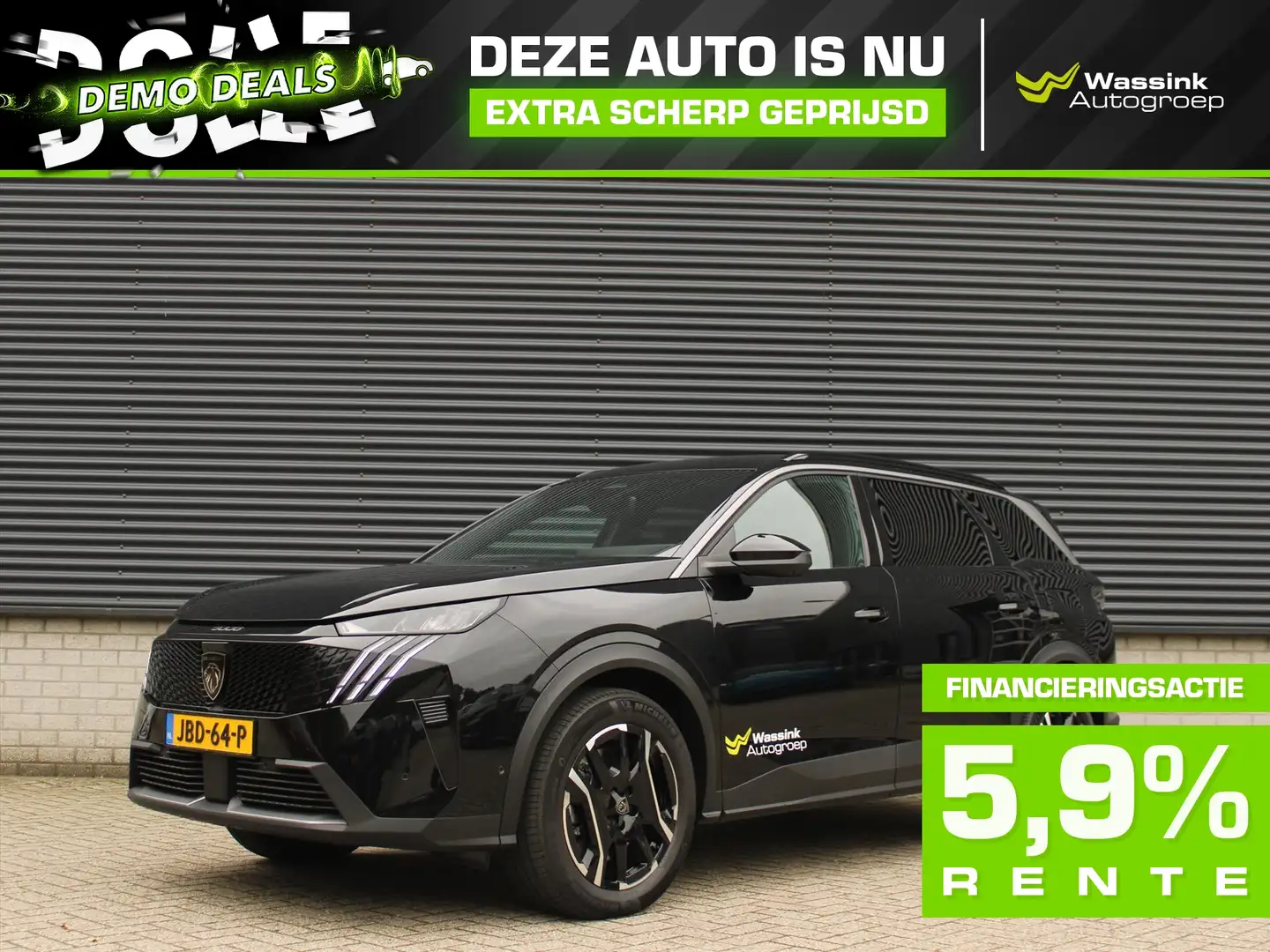 Peugeot 5008 Allure Plug-in Hybrid 195pk e-DCS7 I 7,4kw Boordla Schwarz - 1