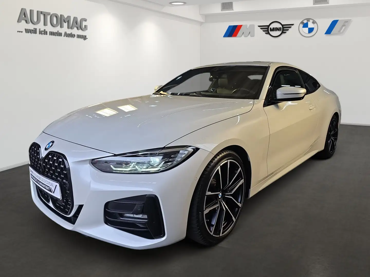 BMW 420 i Coupé Sportpaket HK HiFi DAB Var. Lenkung Weiß - 1