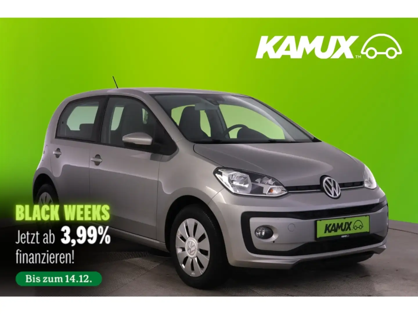 Volkswagen up! 1.0MPI move+KLIMAAUTOMATIK+SHZ+BLUETOOTH Zilver - 1