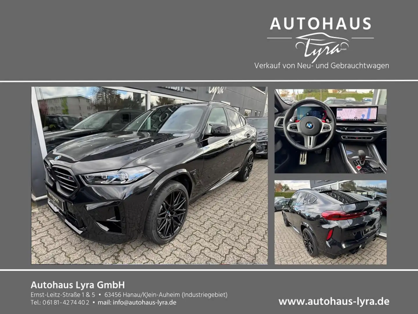 BMW X6 M Competition*M-DRIVERS*LED*PANO*B&W*MASSAGE* Schwarz - 1