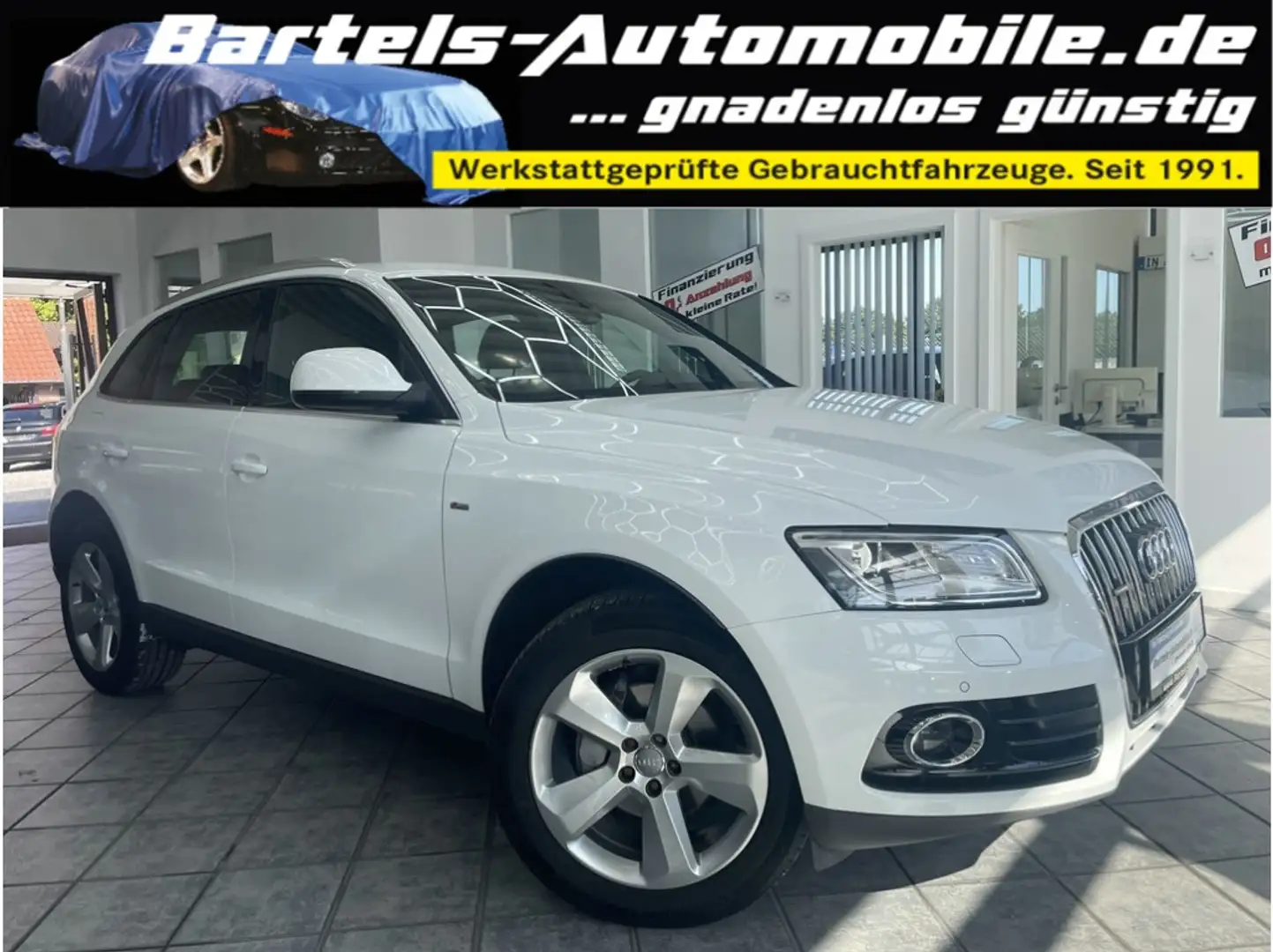 Audi Q5 2.0 TFSI quattro S-Line, Leder, Navi, Xenon Weiß - 1