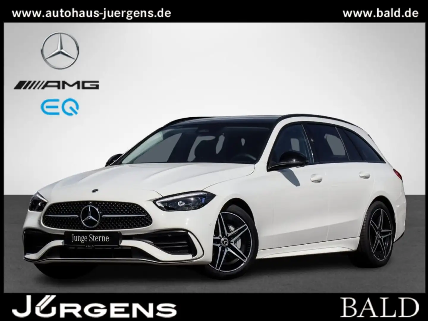 Mercedes-Benz C 300 T 4M AMG/Wide/Digital/Pano/360/Easy/Night White - 2