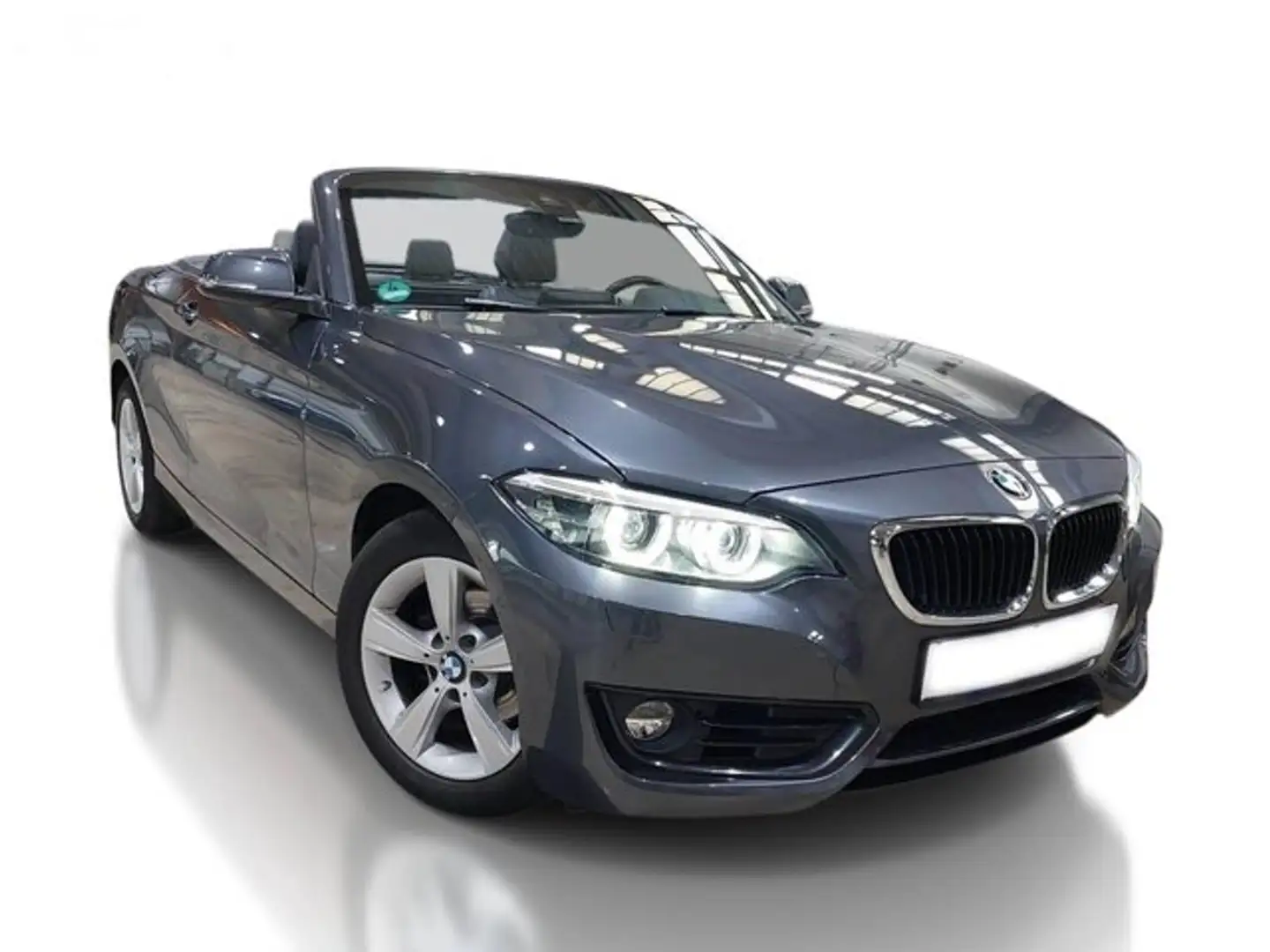 BMW 218 i Cabrio Aut./ADVANTAGE/SPORTLENKRAD/LED/NAVI/ Grau - 1