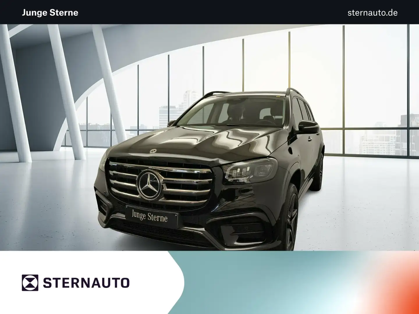 Mercedes-Benz GLS 350 GLS 350 d 4M AMG Advanced+ StHz Burm Pano AHK3,5 Schwarz - 1
