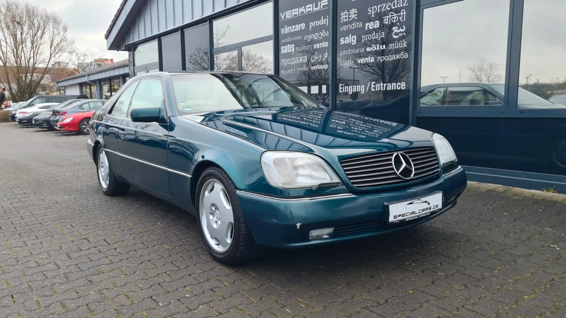 Mercedes-Benz 500 SEC - SoClose - 3.Hand - MB SCHECKHEFT - Verde - 1