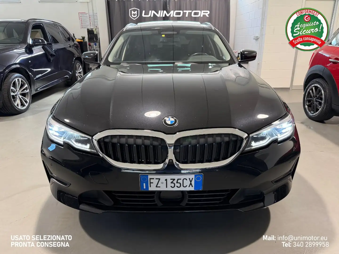 BMW 320 320d G21 Touring xDrive 190cv Sport - IVA esposta Noir - 2