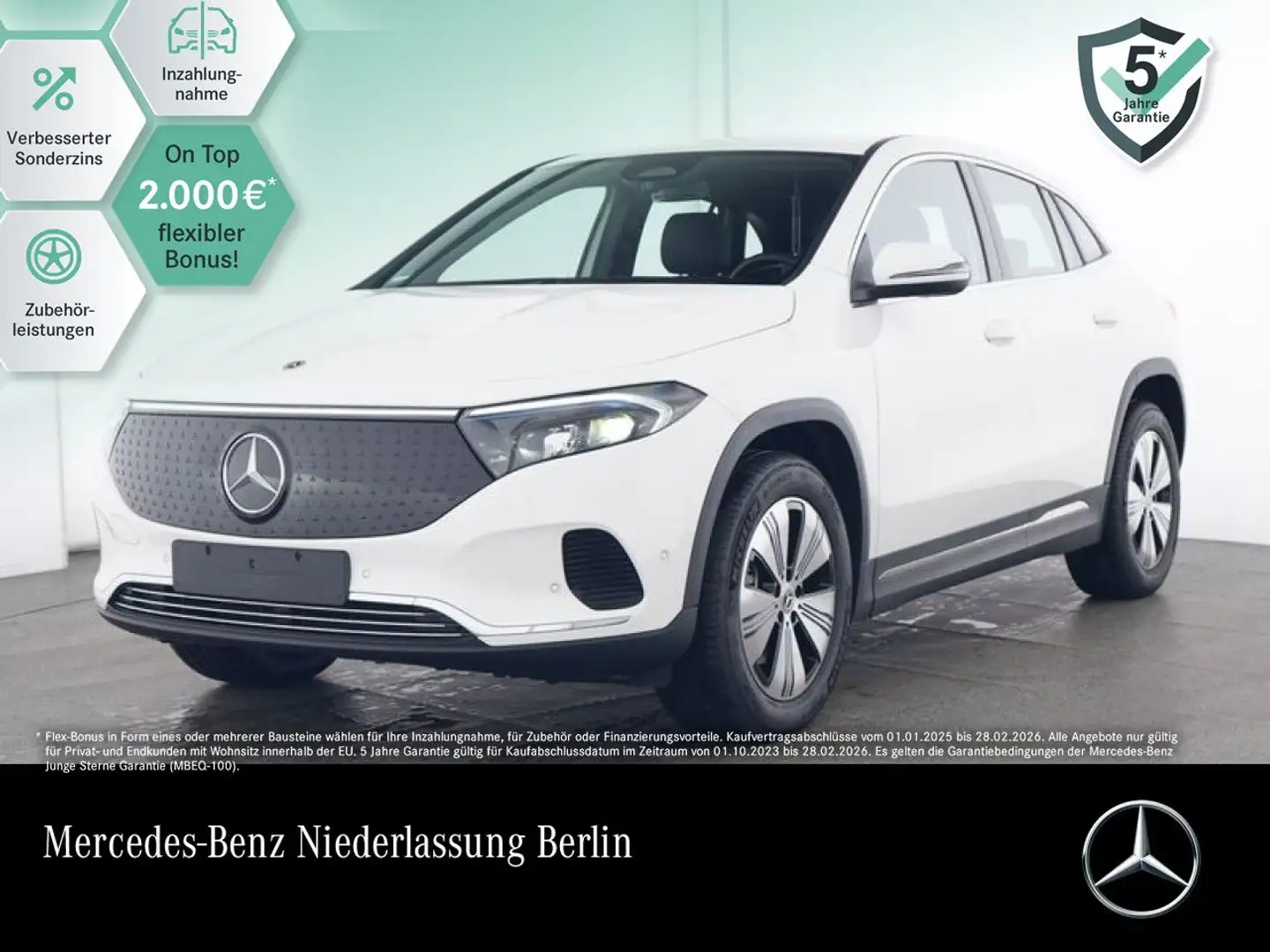 Mercedes-Benz EQA 350 4M PROG+ADVANCED+AHK+KAMERA+SPUR Weiß - 1