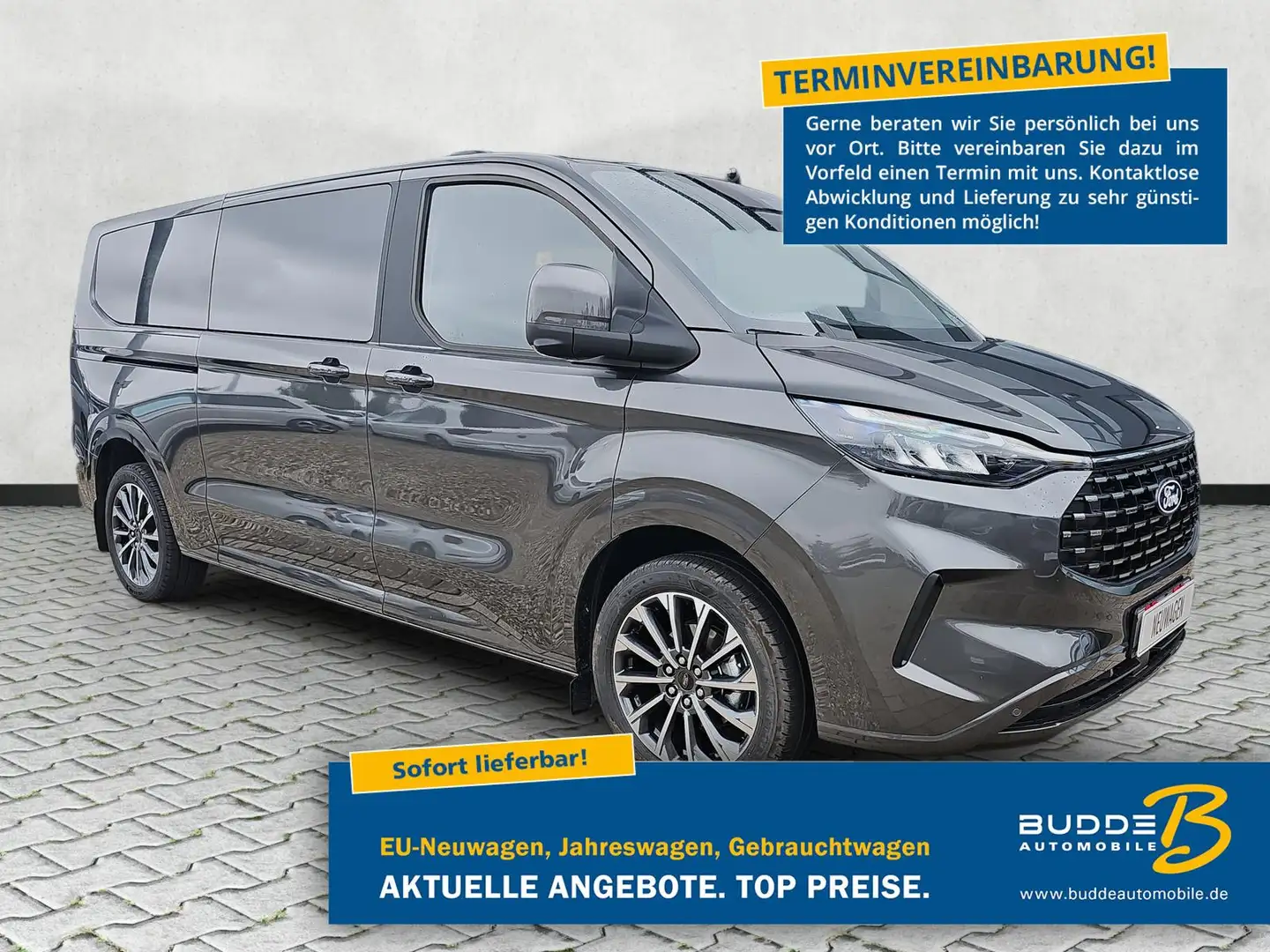 Ford Tourneo Custom 2.0 EcoBlue Titanium X L2 ACC AHK Grau - 1