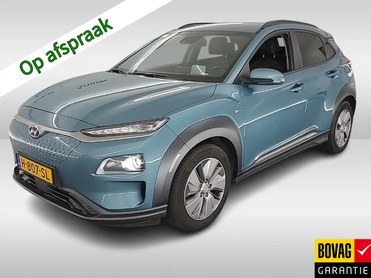 Hyundai KONA EV Premium 64 kWh (204 PK) 1e-Eig. & Keurig-Onderh Blauw - 1