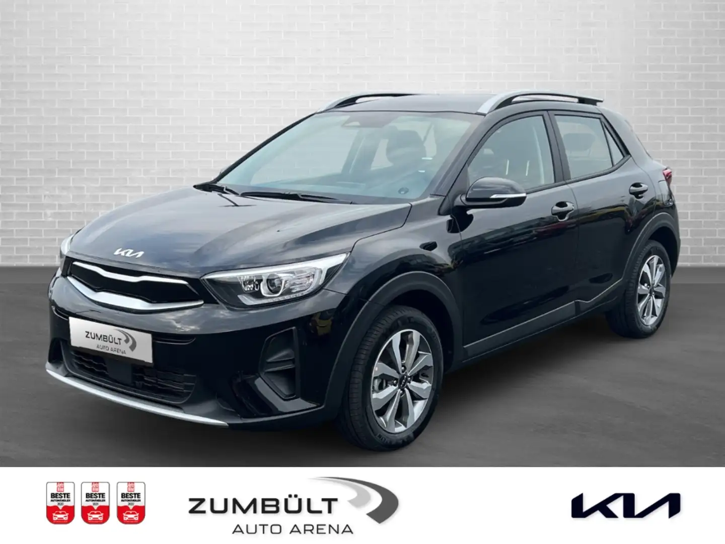 Kia Stonic Vision 1.2 +Navi SHZ CarPlay Lenkr.HZG Klimaautoma Schwarz - 1