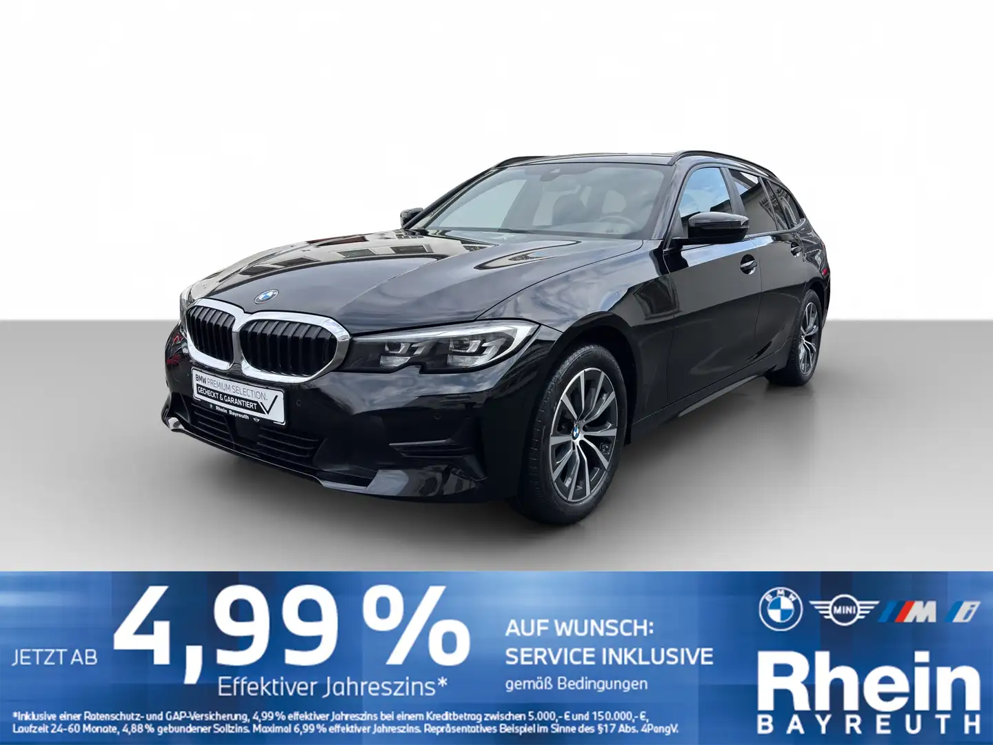 BMW 320 i Touring Advantage Navi LED ACC AHK Alarm Navi LE Schwarz - 1