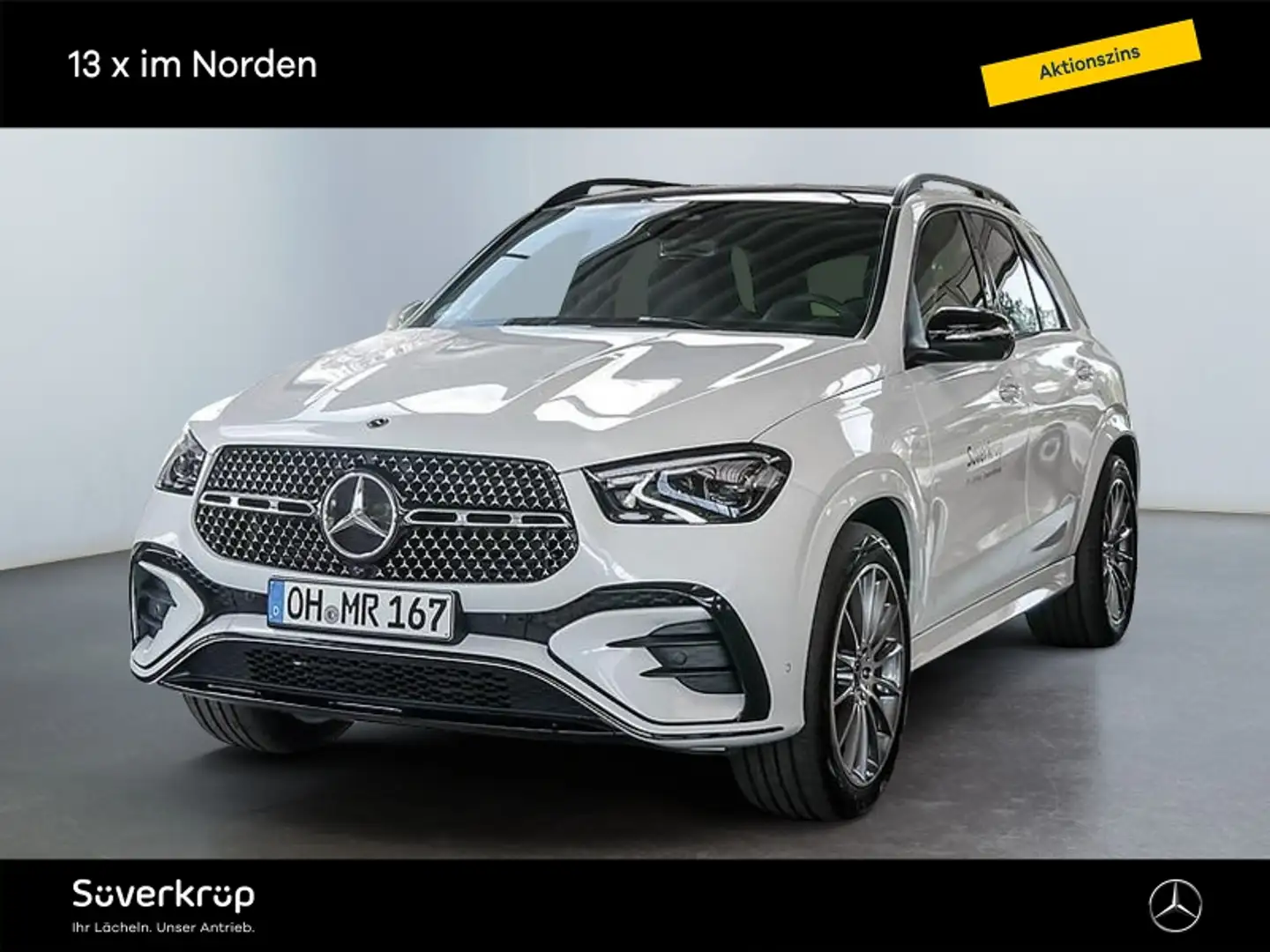 Mercedes-Benz GLE 450 d 4M AMG BURM NIGHT WIDE MEMO MULTI 360 Weiß - 1