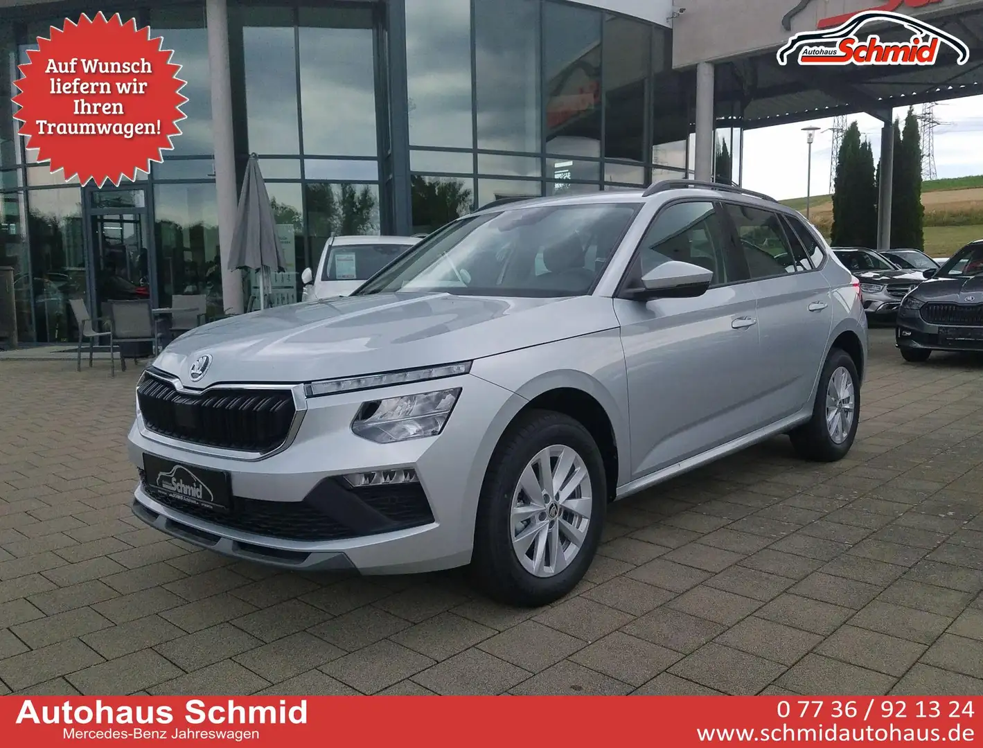 Skoda Kamiq 1,0 TSI DSG Top Selection LED Kamera 85 kW (116... Silber - 1