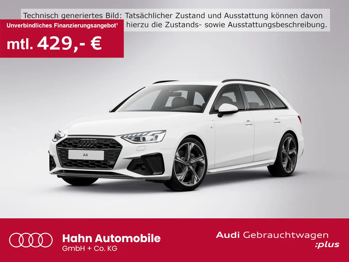 Audi A4 40TFSI S line S-trc B&O Matrix 360° Weiß - 1