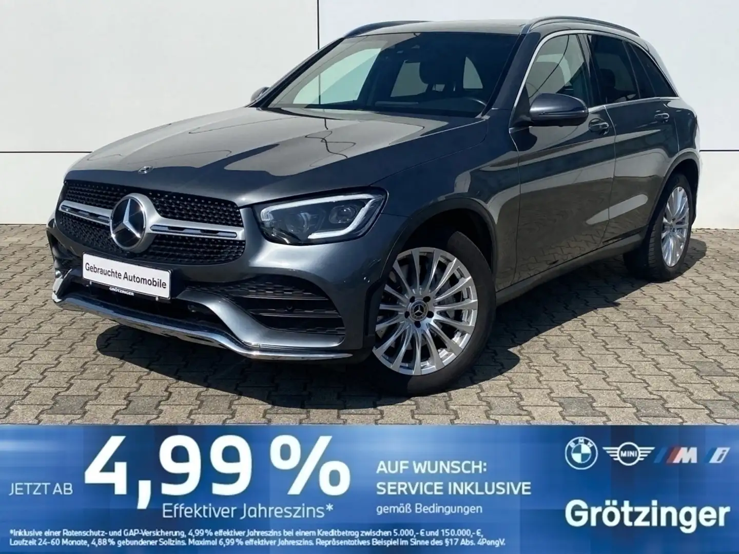 Mercedes-Benz GLC 300 AMG-Line AHK+NAVI+PANO+LEDER+HIGH+ Silber - 1