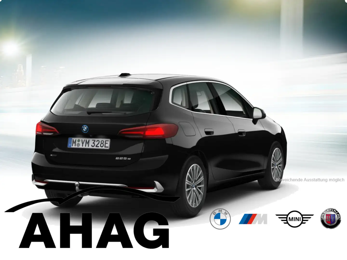 BMW 214 225e Active Tourer Steptronic DCT xDrive Luxury Li Schwarz - 2