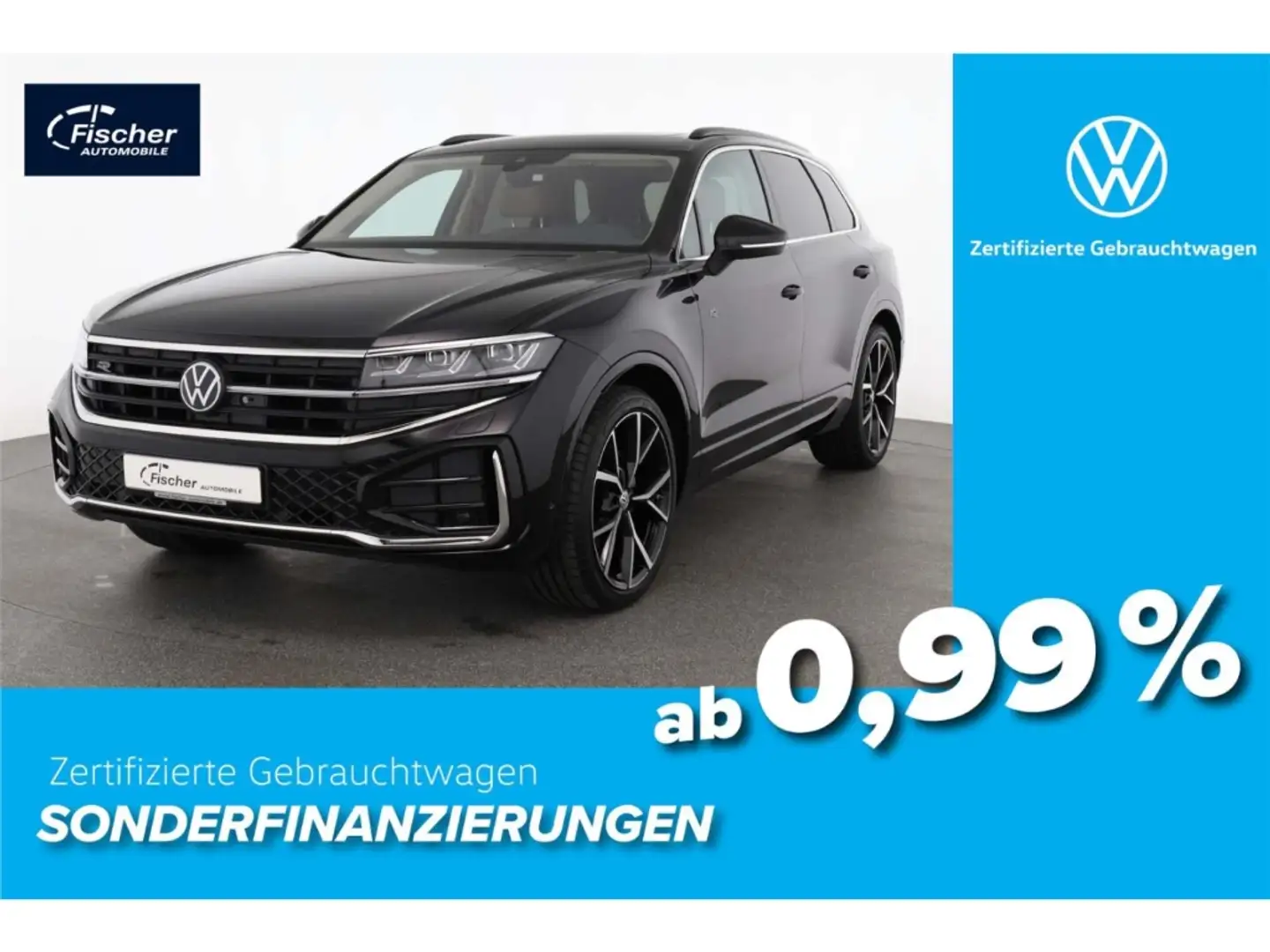 Volkswagen Touareg 3.0 TDI V6 4Motion R-Line P-Dach/Leder Schwarz - 1