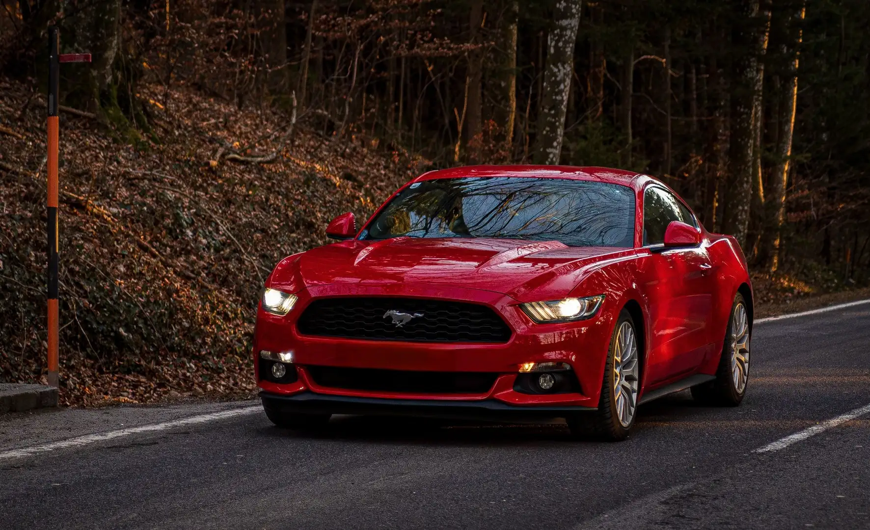 Ford Mustang 2,3 EcoBoost Aut. Rot - 1