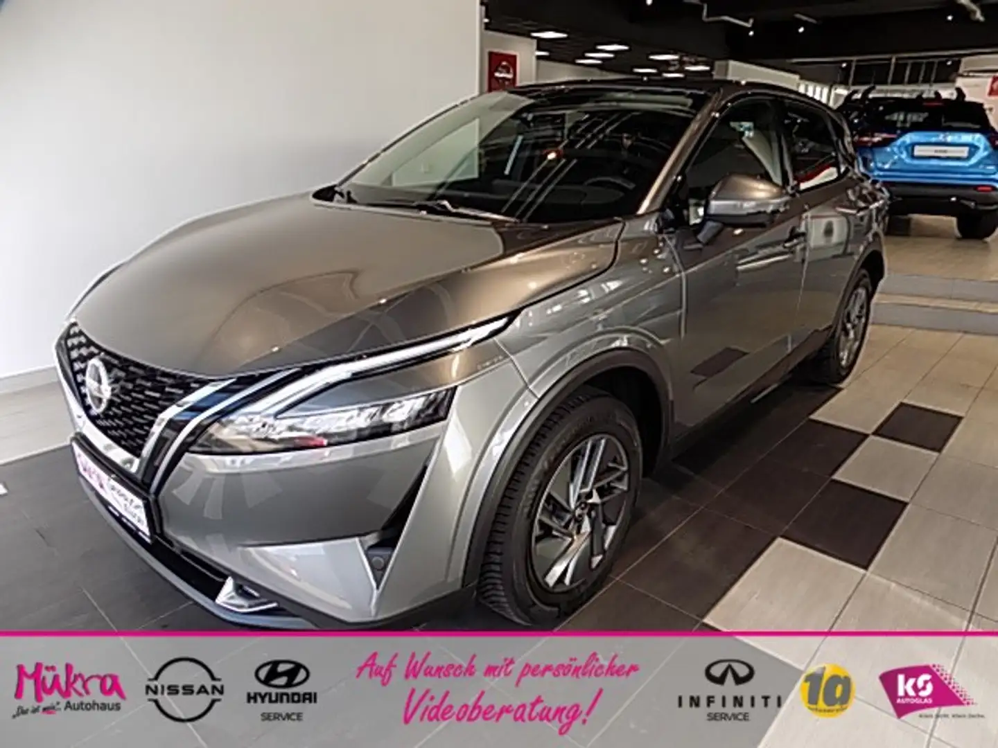 Nissan Qashqai Acenta 1.3DIG-T MHEV 6Gang NAV Winterpaket Klima Gris - 1