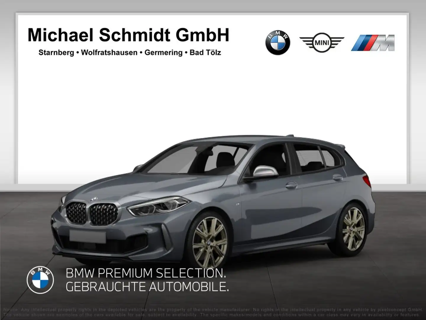 BMW 135 M135i xDrive Hatch Head-Up HiFi DAB LED WLAN Gri - 1