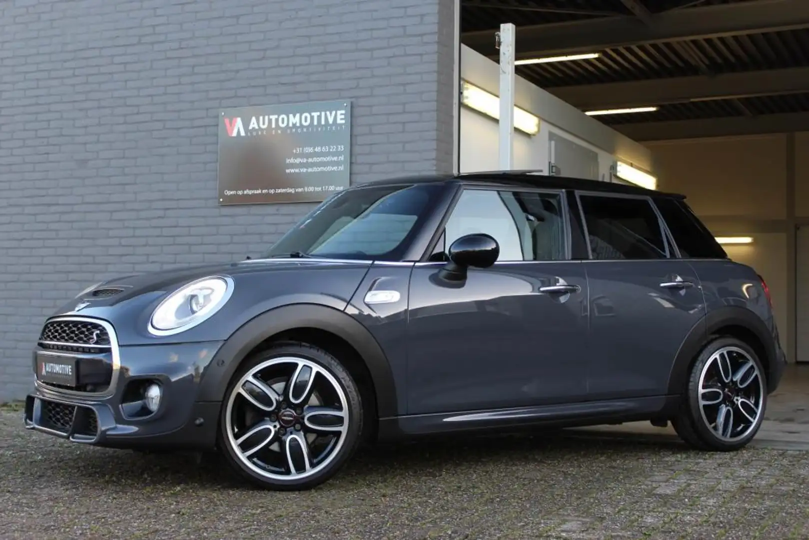 MINI Cooper S Mini 2.0 CHILI AUT JCW PANO LEER H/K NAVI PROF Gris - 2