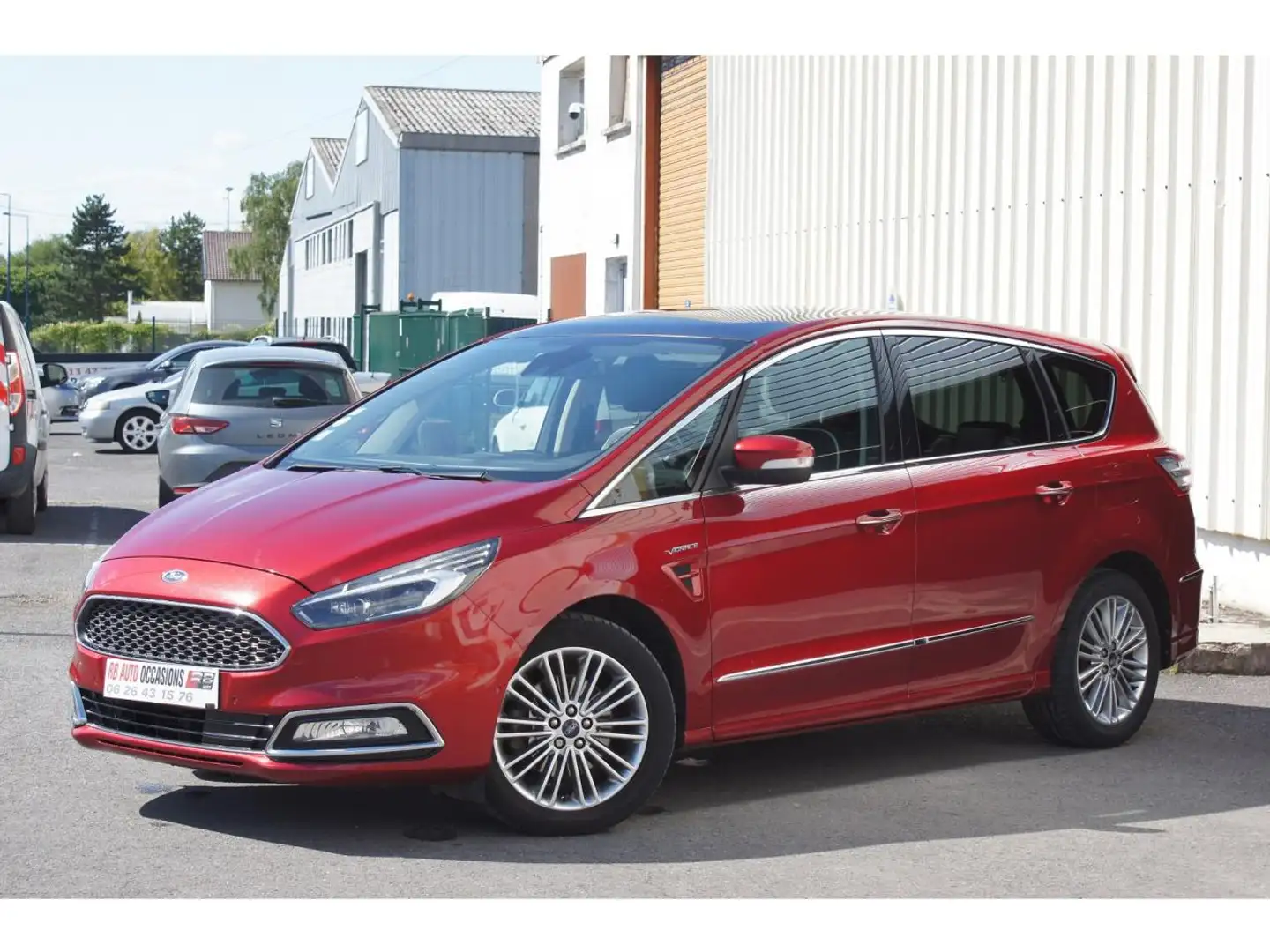 Ford S-Max S-MAX 2.0 TDCI 180cv VIGNALE 7 PLACES POWERSHIFT + Rouge - 2