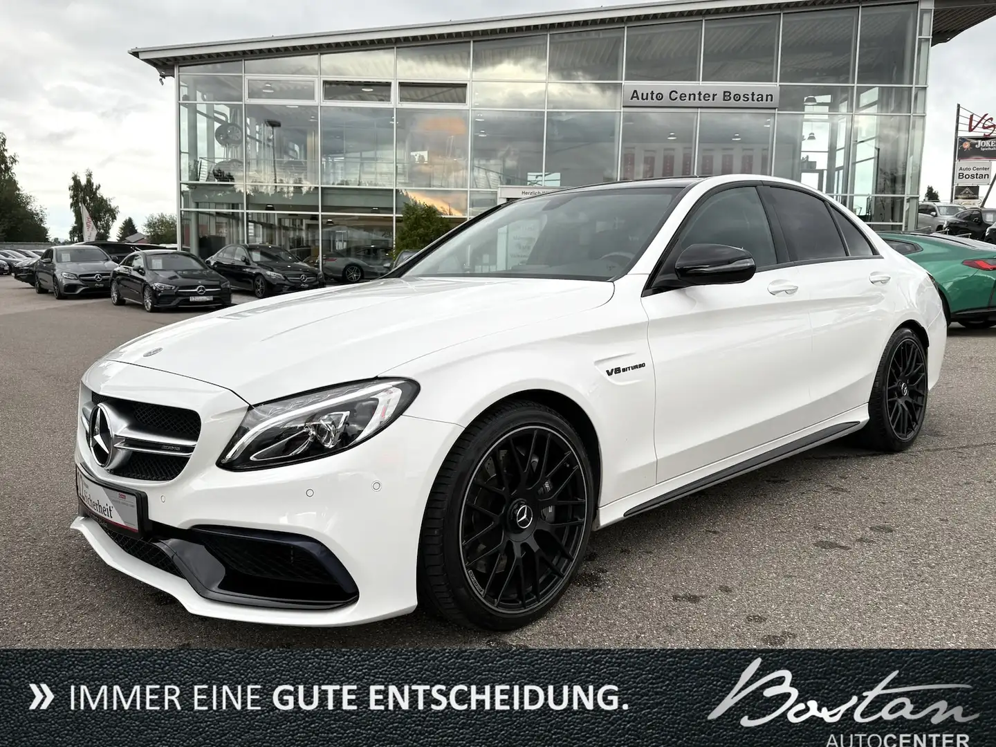 Mercedes-Benz C 63 AMG OHNE OPF/PANORAMA/KLAPPE/BURMESTER/NIGH Blanc - 1