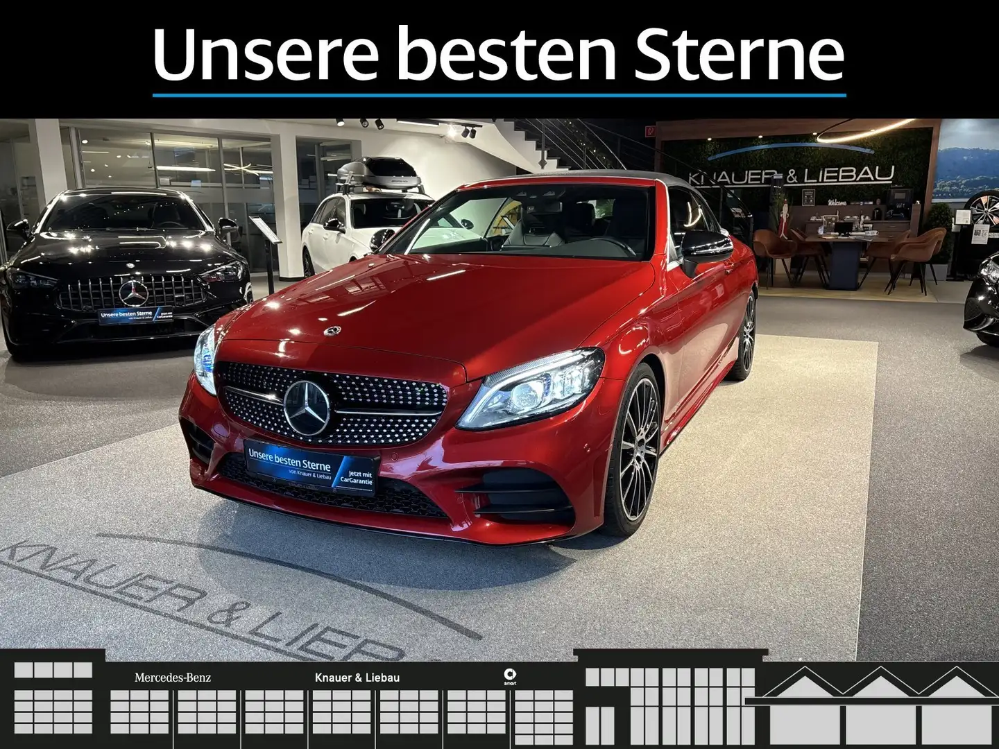 Mercedes-Benz C 300 C 300d Cabrio AMG-Line*Night*FAP*AHK*Camera Rot - 2