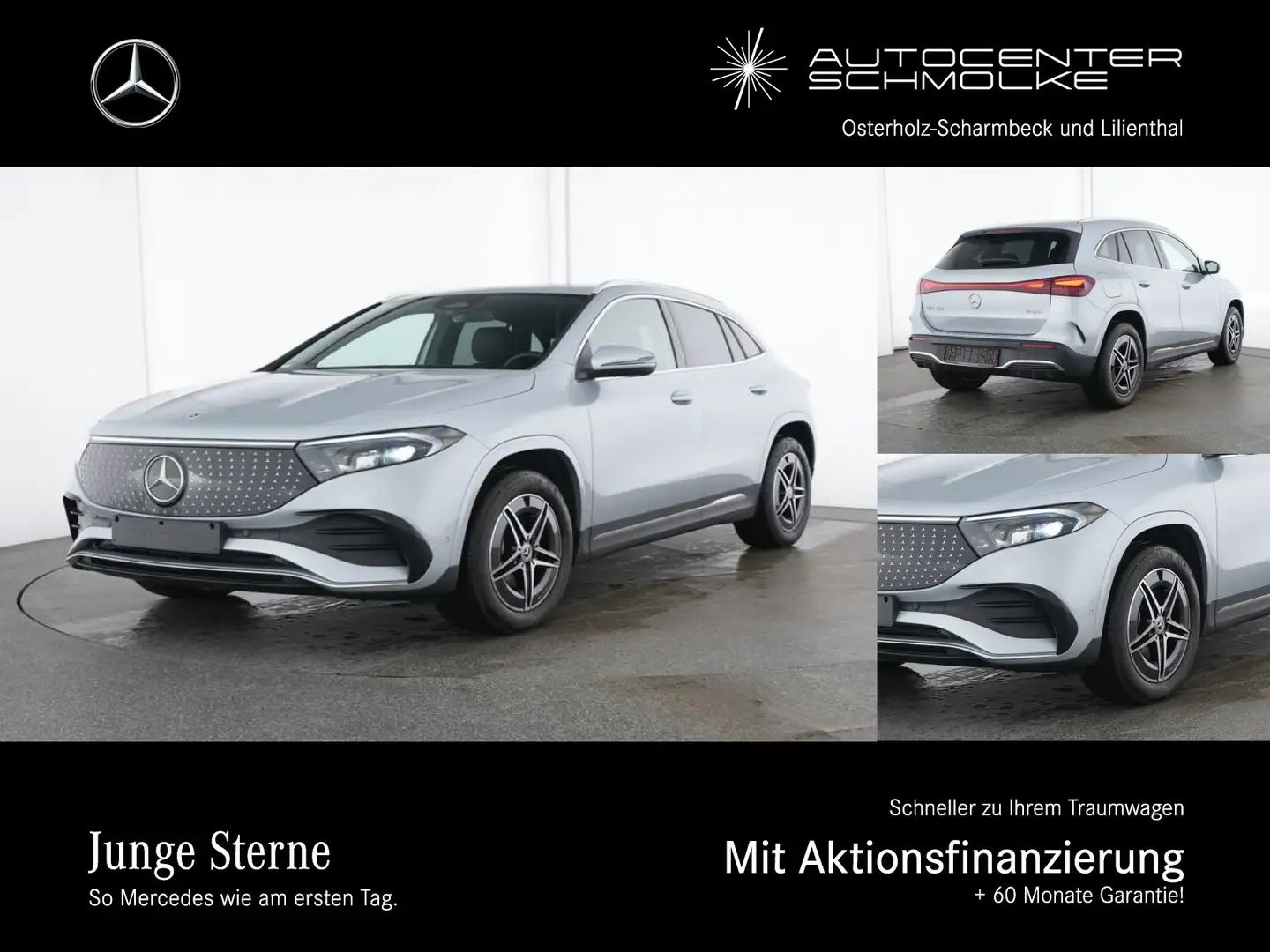 Mercedes-Benz EQA 350 EQA 350 4M AMG WINTER-PAKET*RFK*LED*TOTWINKEL*.. Silber - 1