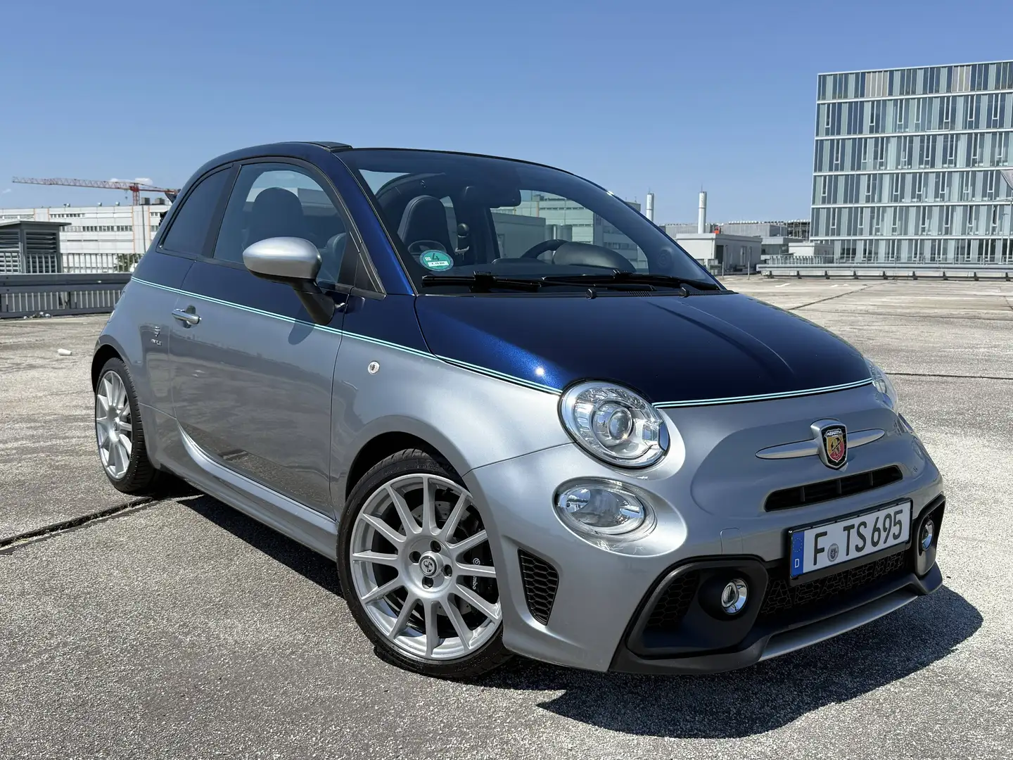 Abarth 695C 695 Rivale Cabrio Navi, Xenon, sitzheizung Silber - 2