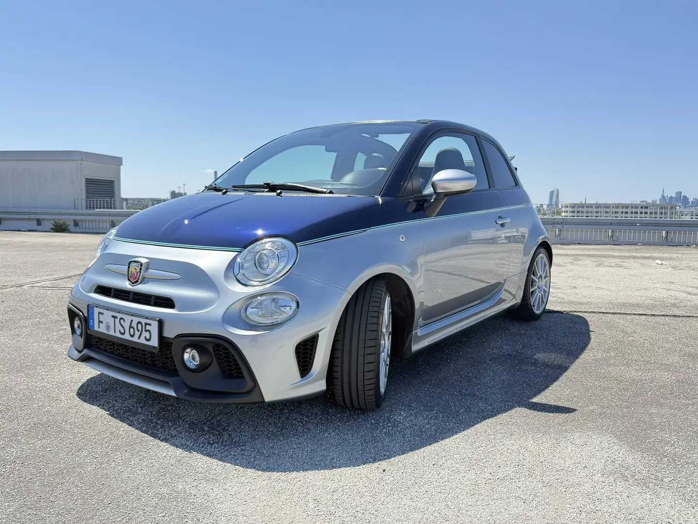 Abarth 695C 695 Rivale Cabrio Navi, Xenon, sitzheizung Silber - 1