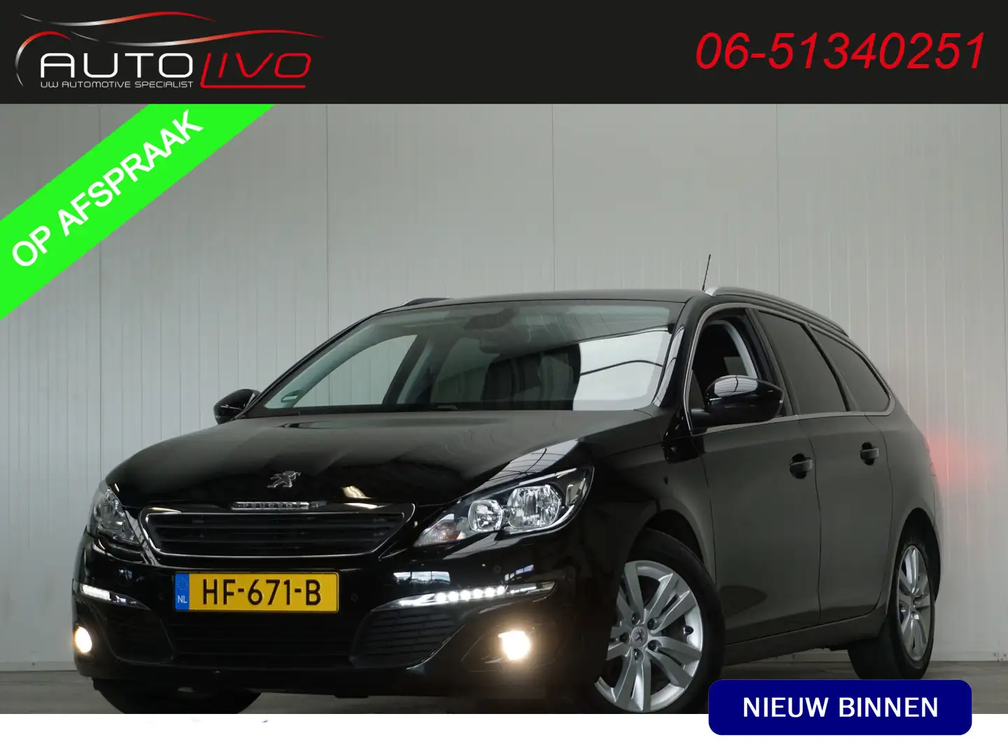 Peugeot 308 SW 1.6 BlueHDI Blue Lease Executive Pack PANO CAME Noir - 1