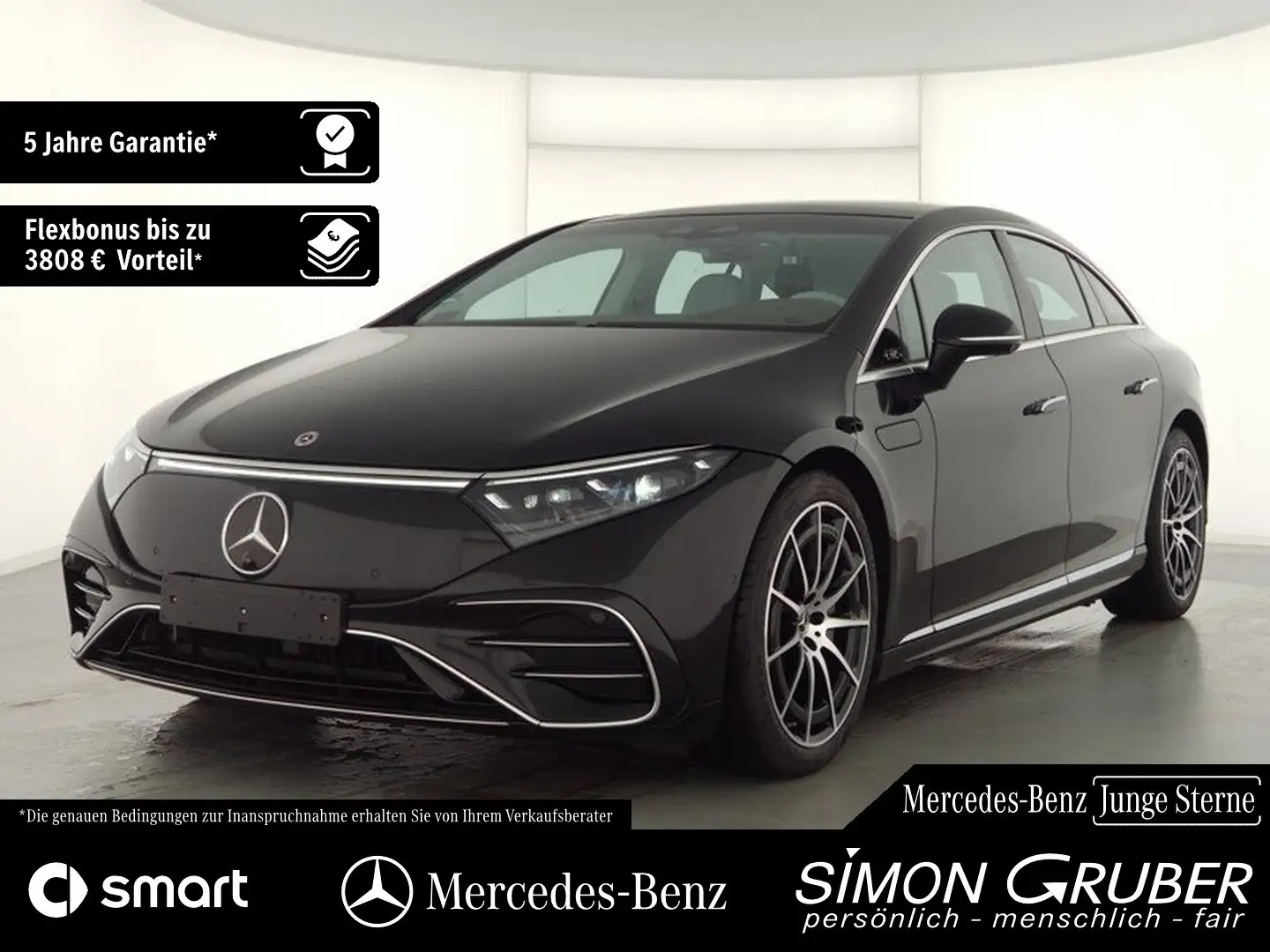 Mercedes-Benz EQS 450+ AMG Pano Hyper HUD HAL Massage Sitzklim Noir - 1