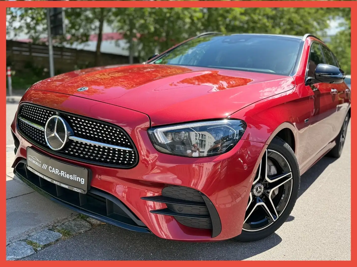 Mercedes-Benz E 300 de/AMG/PANORMA/LEDER/Keyless-Go/ACC/360* Piros - 1