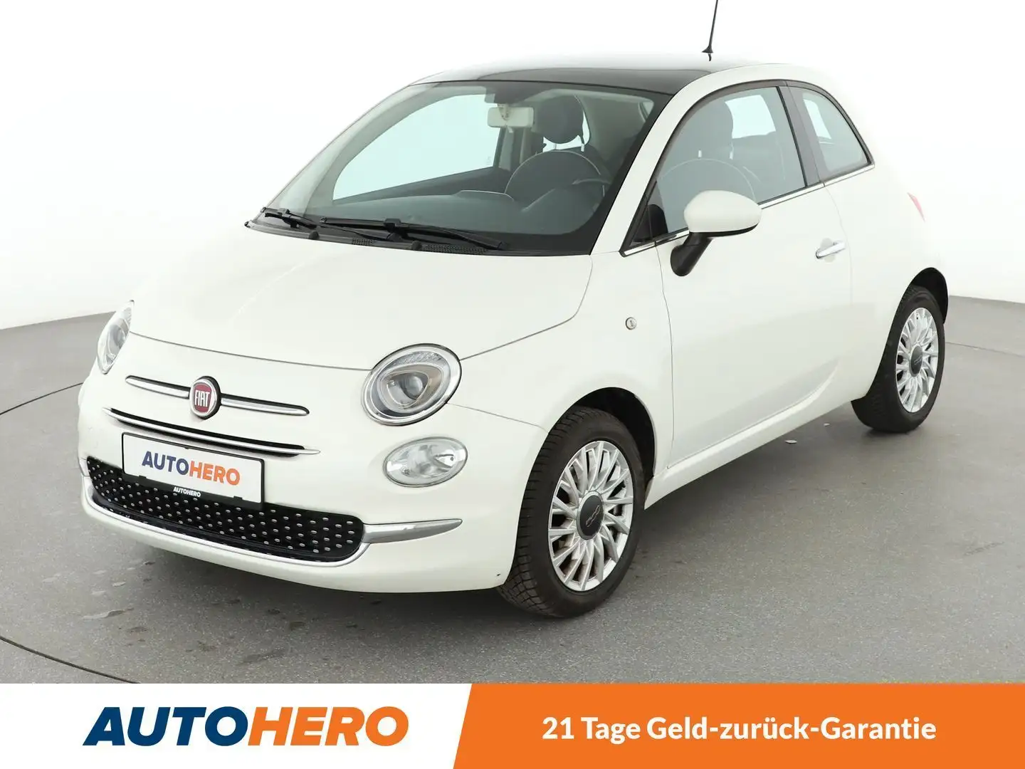 Fiat 500 1.2 Lounge Aut.*TEMPO*PANO*KLIMA*GARANTIE* Weiß - 1
