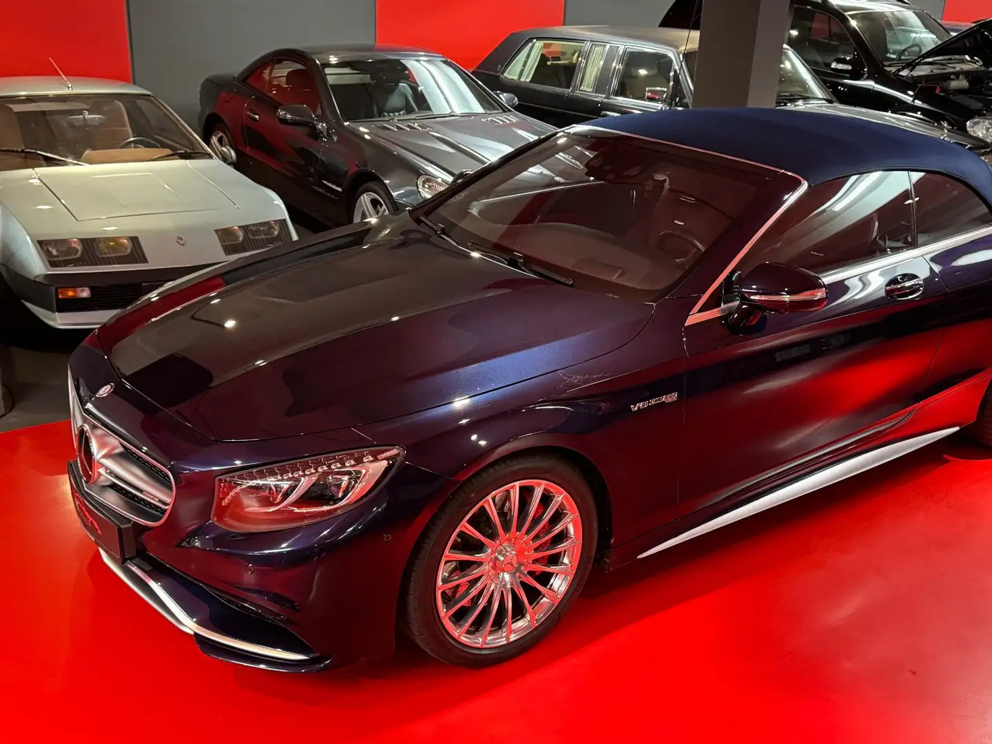 Mercedes-Benz S 63 AMG /Cabrio/5,5 V8 585PS/SERVICE/NIGHT/BURM! Bleu - 2