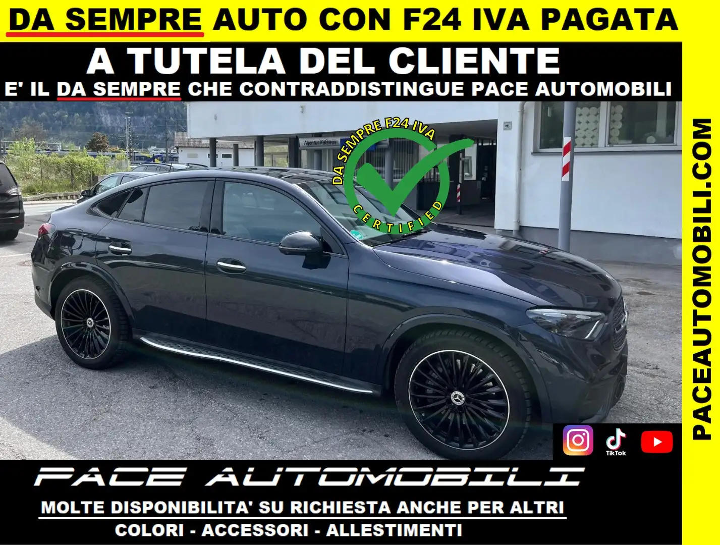 Mercedes-Benz GLC 300 4 MATIC AMG PREMIUM NIGHT PACK TETTO 20 PEDANE PDC Blu/Azzurro - 1