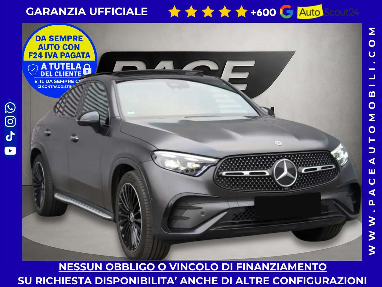 Mercedes-Benz GLC 300 4M MAGNO AMG PREMIUM PLUS NIGHT PACK TETTO 20" PEDANE