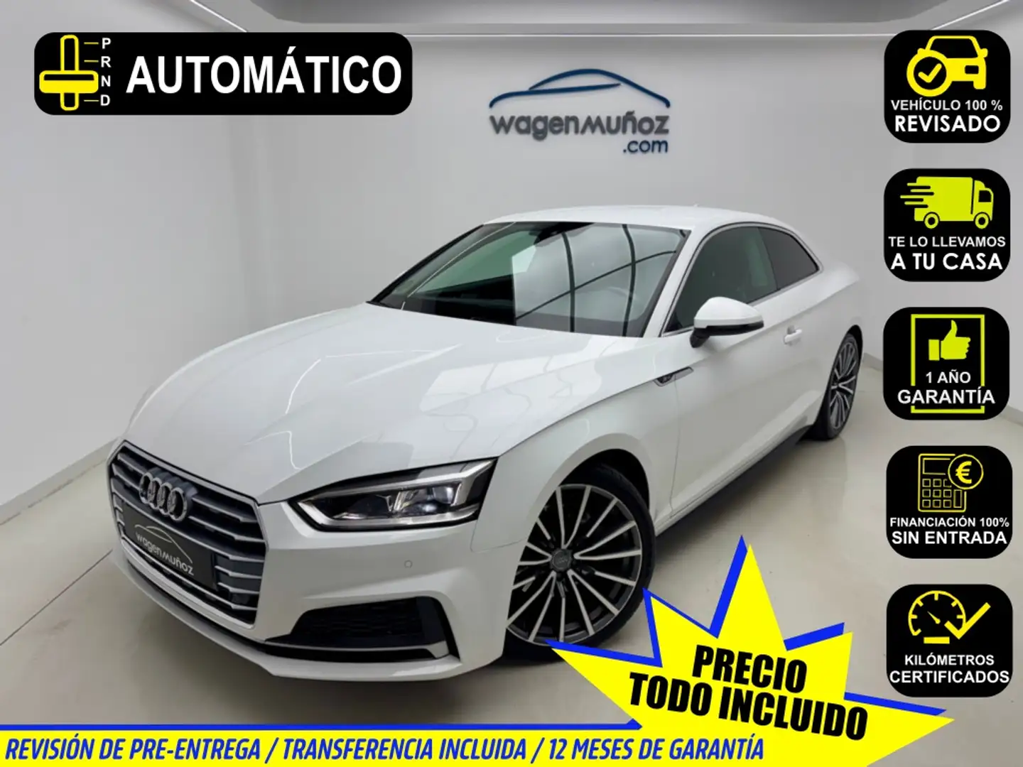 Audi A5 Coupé 2.0TDI S Line S tronic 140kW Blanco - 1