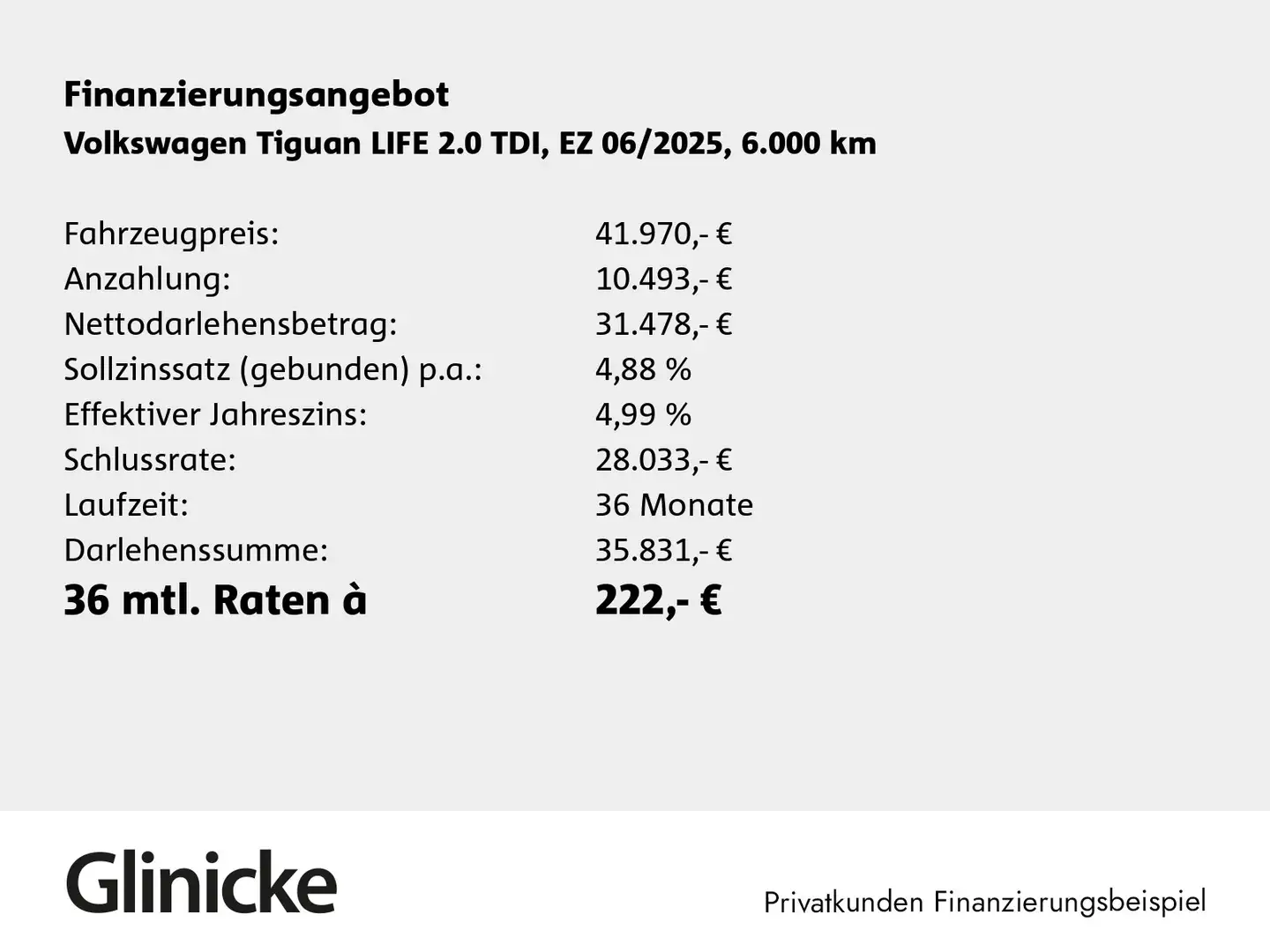 Volkswagen Tiguan Life "GOAL" 2,0 TDI (150 PS) DSG | AHK Grau - 2