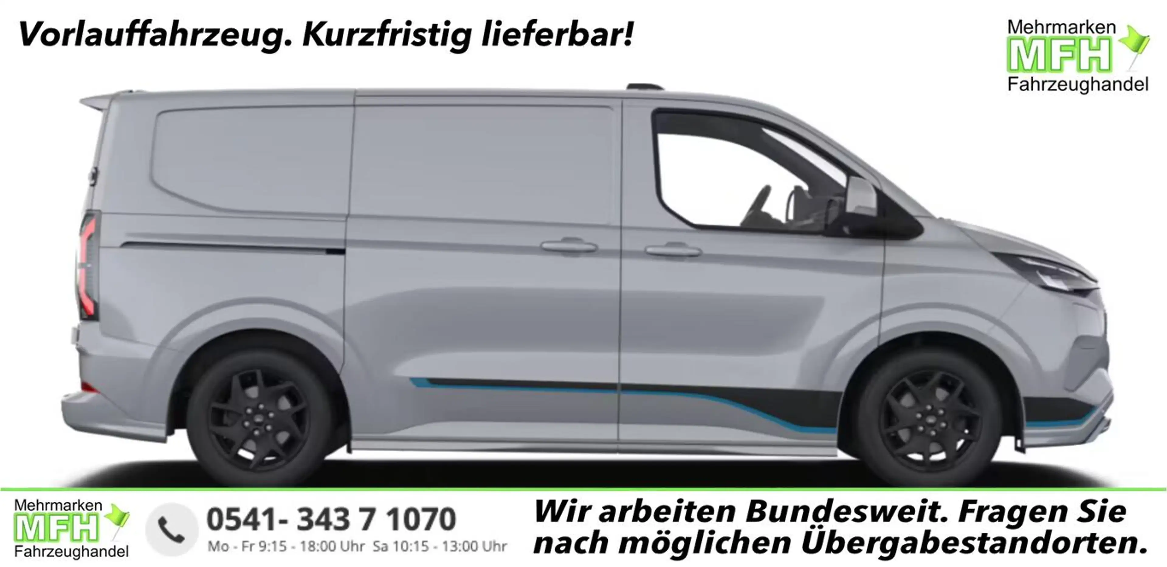 Ford E-Transit Custom Sport 71kWh L1 LED SHZ 2S 17Z 160 kW (21...