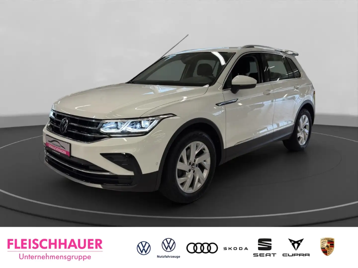 Volkswagen Tiguan Elegance 2.0 TDI Matrix+Navi+Kamera+IQ.Drive Weiß - 1