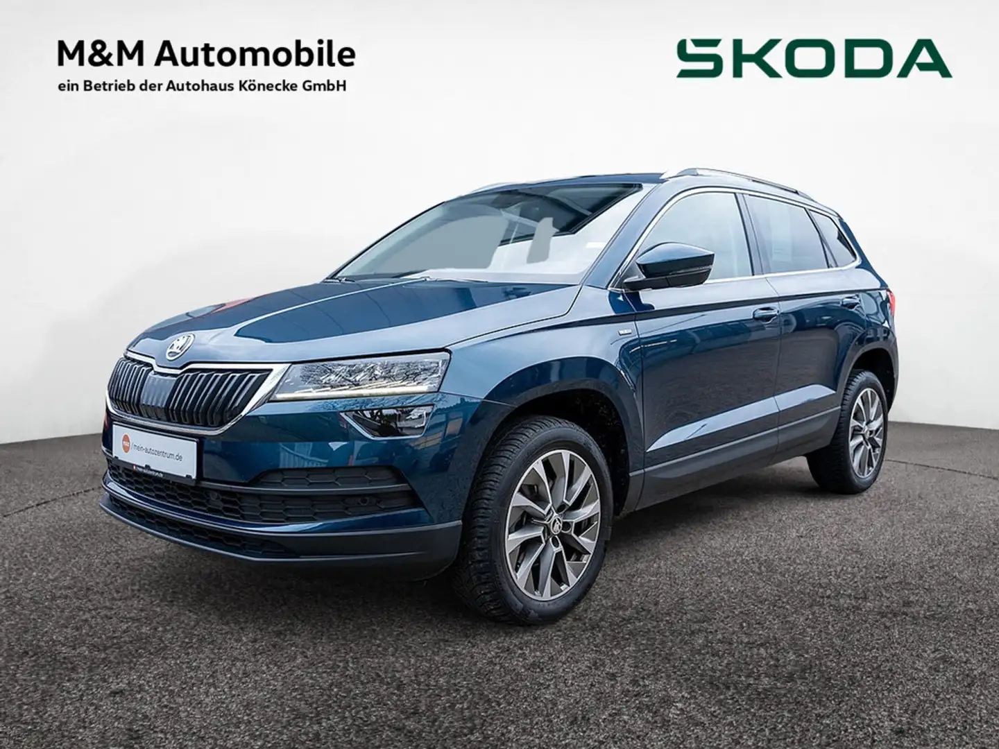 Skoda Karoq 1.5 TSI ACT Clever NAVI LED AHK PDC KAM Bleu - 1
