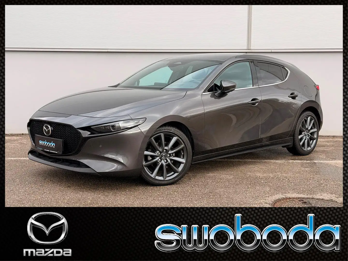 Mazda 3 e-Skyactiv-G140 Exclusive-Line *8fach bereift* Grau - 1