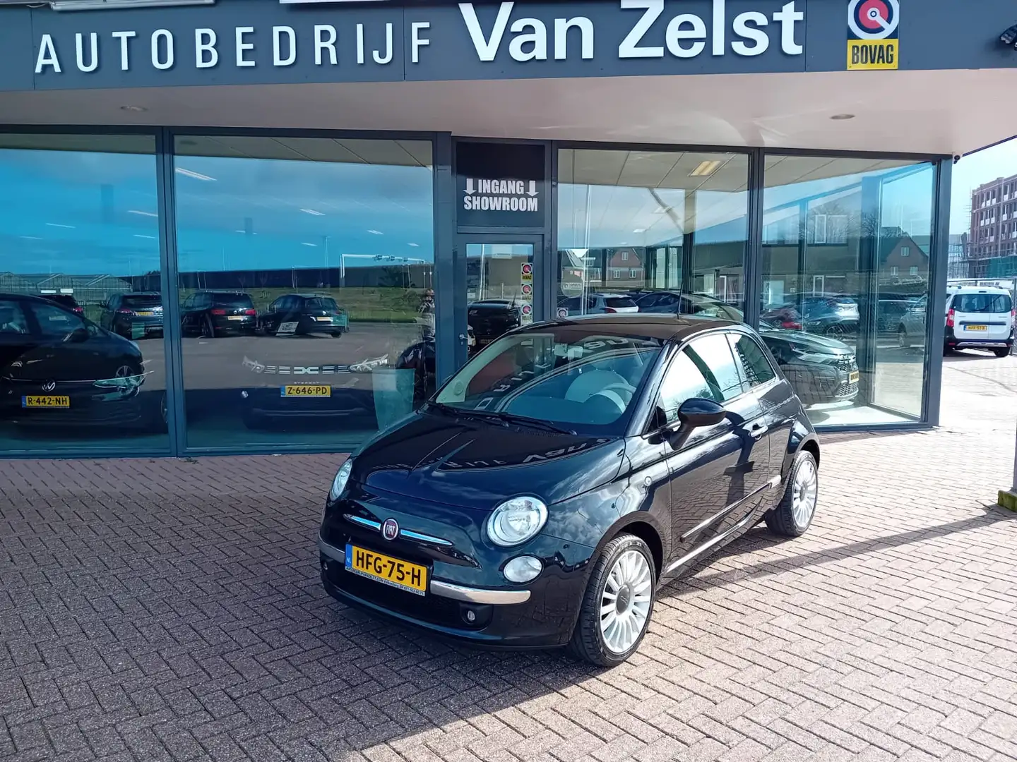 Fiat 500 1.2 Lounge, Airco(automatisch), Multimedia, Blueto Noir - 1