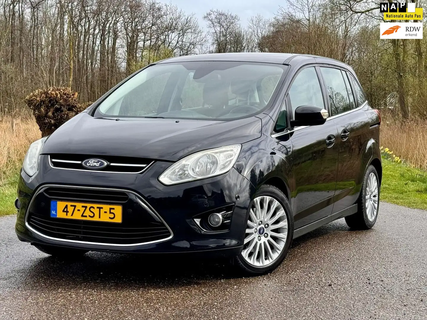 Ford Grand C-Max 1.0 Titanium MPV CAMERA NAVI AIRCO NAP GOED ONDERH Zwart - 1