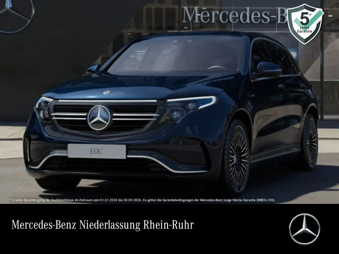 Mercedes-Benz EQC 400 4M AMG+360+MULTIBEAM+FAHRASS+BURMESTER+HUD Bleu - 1